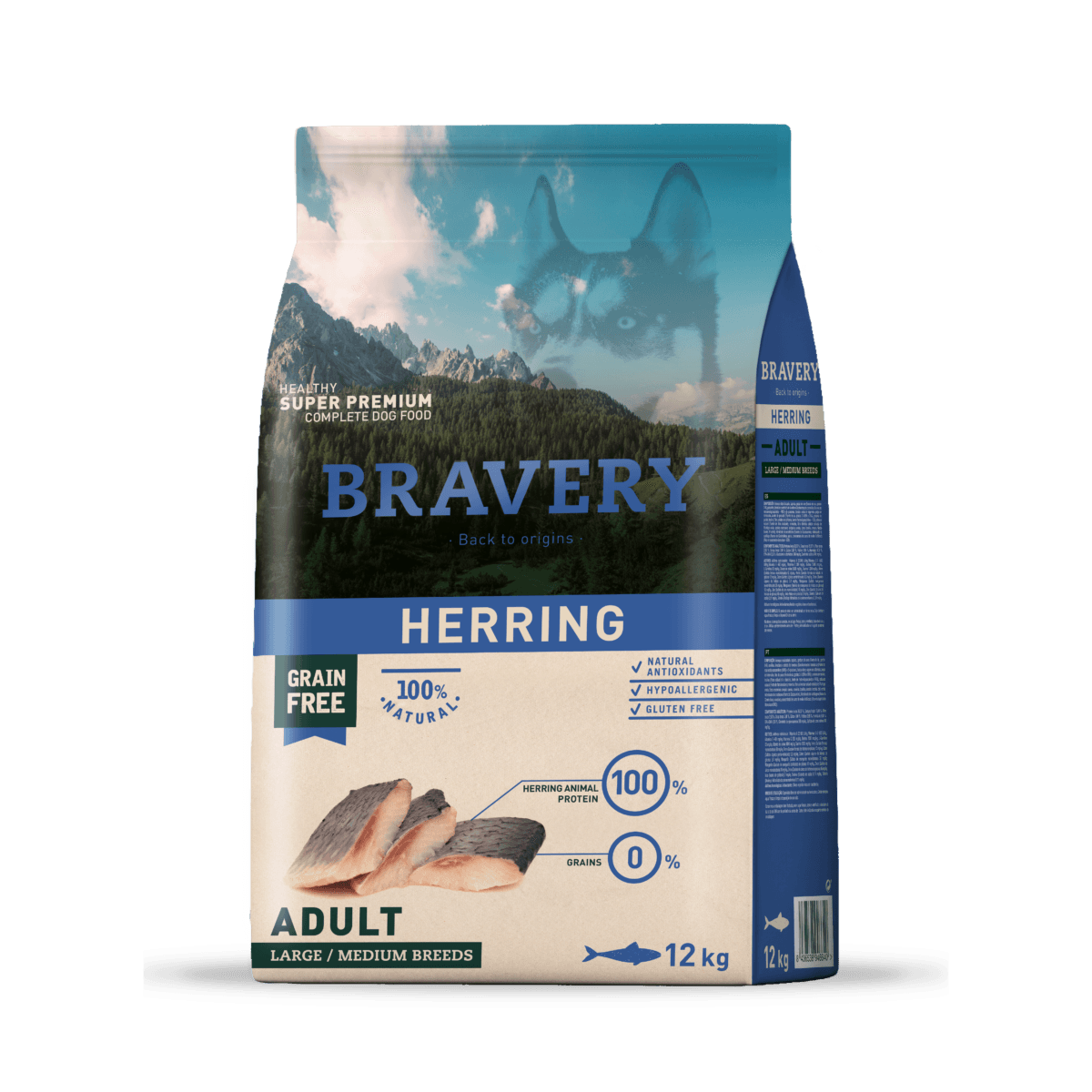 Bravery herring adult large-medium breeds