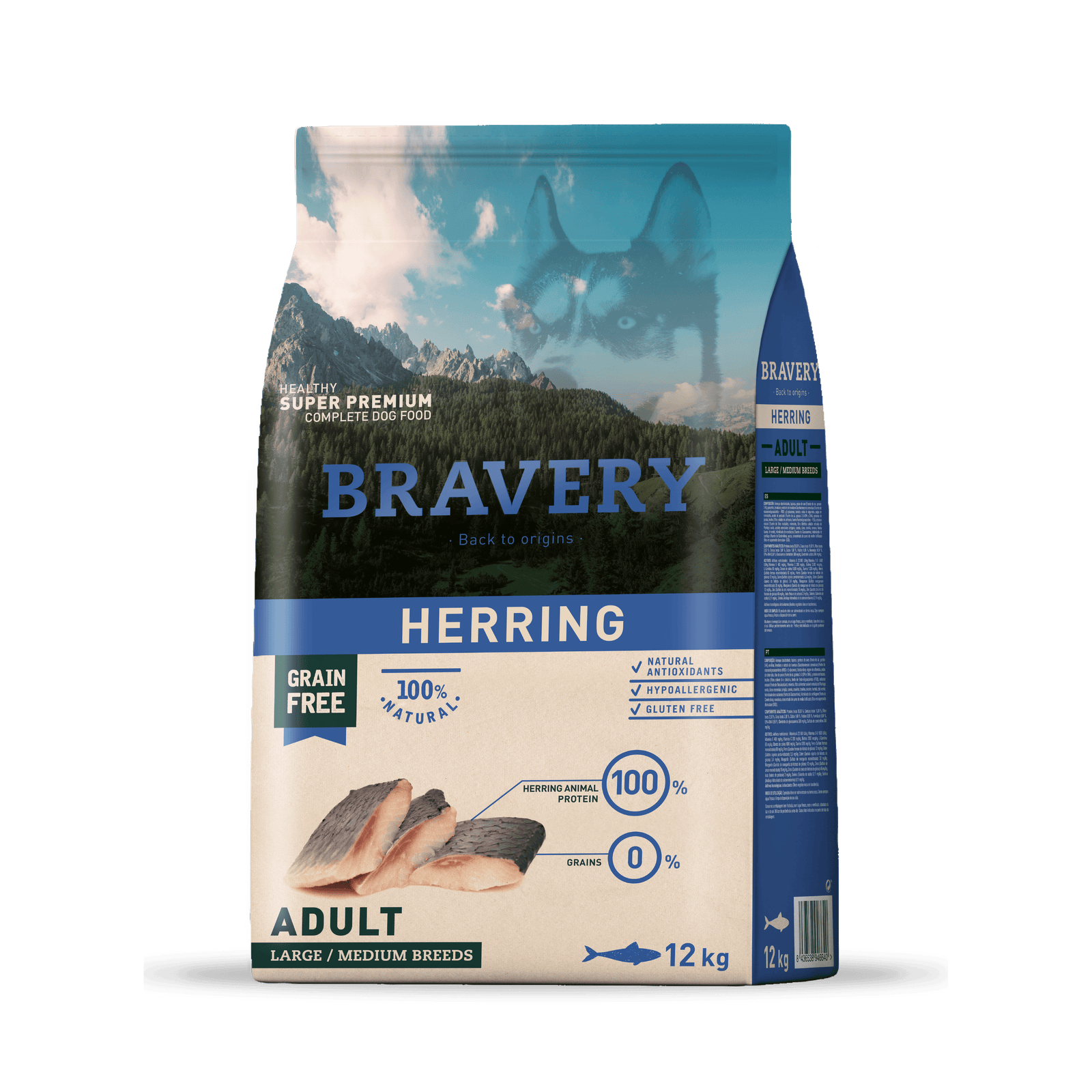 Bravery herring adult large-medium breeds