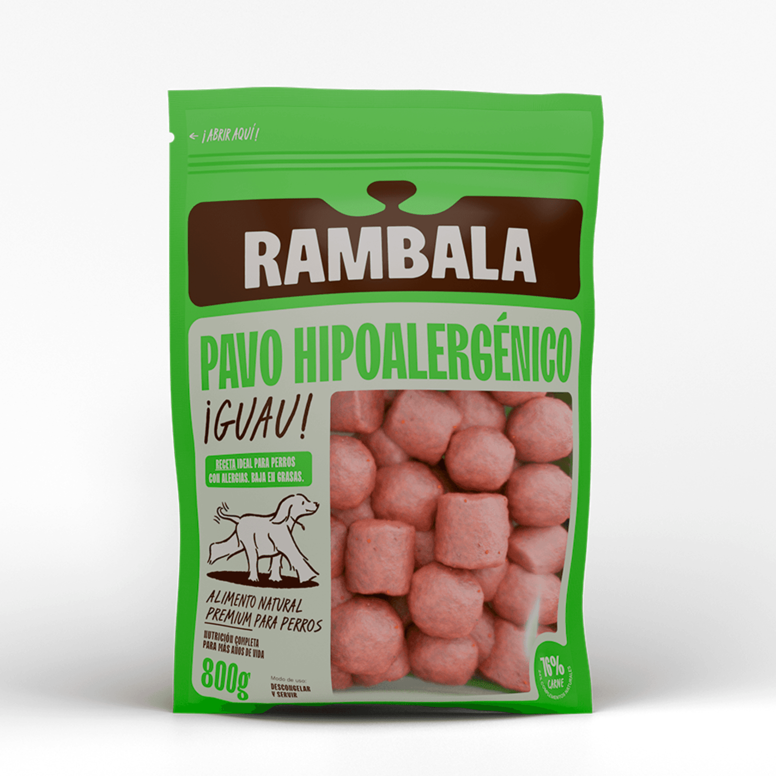 Pavo hipoalergénico